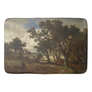 Tapis De Bain Chasseur dans un paysage rural
