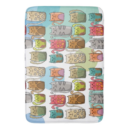 Tapis De Bain Chat! (devant Vertical)