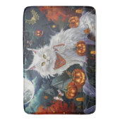 Tapis De Bain Chat angora turc Halloween effrayant (devant Vertical)