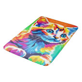Tapis De Bain Chat Arc-en-Ciel Rêves (Angle)