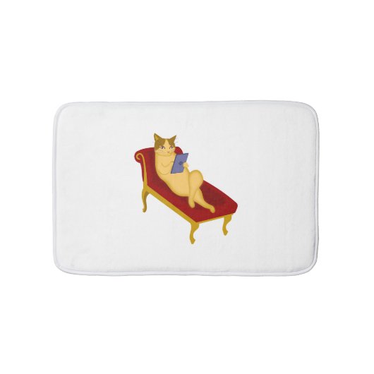Tapis De Bain Chat avec clipart de gadget (Devant)
