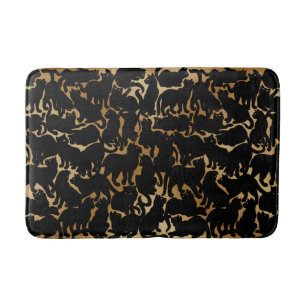 Tapis De Bain Chat Bathmat Chat Noir Art Décor Salle de bain