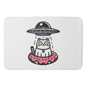 Tapis De Bain Chat beignet OVNI