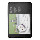 Tapis De Bain Chat blanc lavabo (devant Vertical)