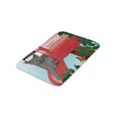 Tapis De Bain Chat boîte de courrier rouge (Angle)