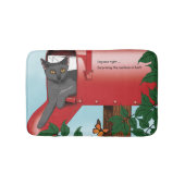 Tapis De Bain Chat boîte de courrier rouge (Devant)