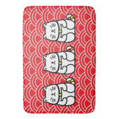 Tapis De Bain Chat chanceux japonais ou Maneki-Neko (devant Vertical)