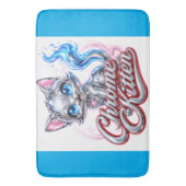 Tapis de bain Chat Chrome (devant Vertical)