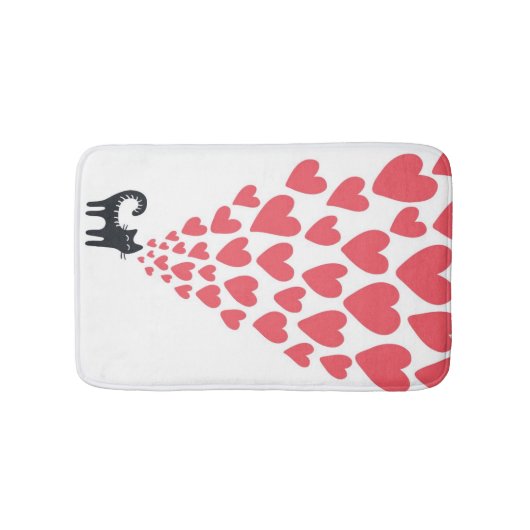 Tapis De Bain Chat dans l'amour (Devant)