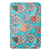 Tapis De Bain Chat dans le casquette (devant Vertical)