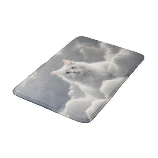 Tapis De Bain Chat dans les nuages (Angle)