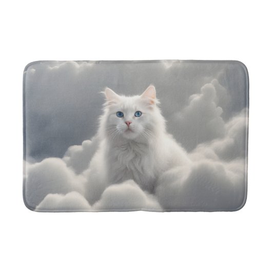 Tapis De Bain Chat dans les nuages (Devant)