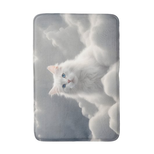 Tapis De Bain Chat dans les nuages (Devant (Vertical))
