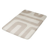 Tapis De Bain Chat de bain Abstrait ivoire et beige (Angle)