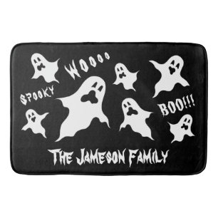 Tapis De Bain Chat de bain Éffrayant Halloween Personnalisé