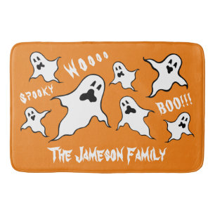 Tapis De Bain Chat de bain Éffrayant Halloween Personnalisé