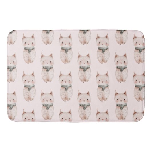 Tapis De Bain Chat de boeuf rose (Devant)