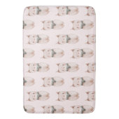 Tapis De Bain Chat de boeuf rose (devant Vertical)