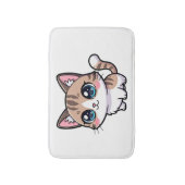 Tapis De Bain Chat de dessin animé tabby adorable (Devant (Vertical))