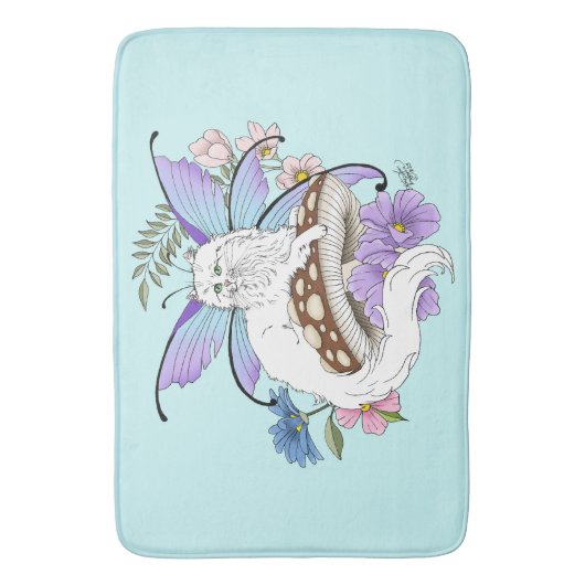 Tapis De Bain Chat de fée (devant Vertical)