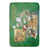 Tapis De Bain Chat de Noël drôle dans la litière (devant Vertical)
