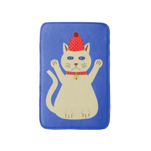 Tapis De Bain Chat de Noël mignon