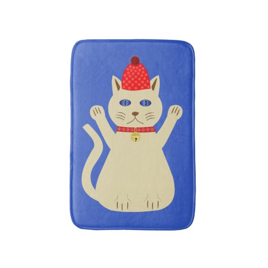 Tapis De Bain Chat de Noël mignon (Devant (Vertical))
