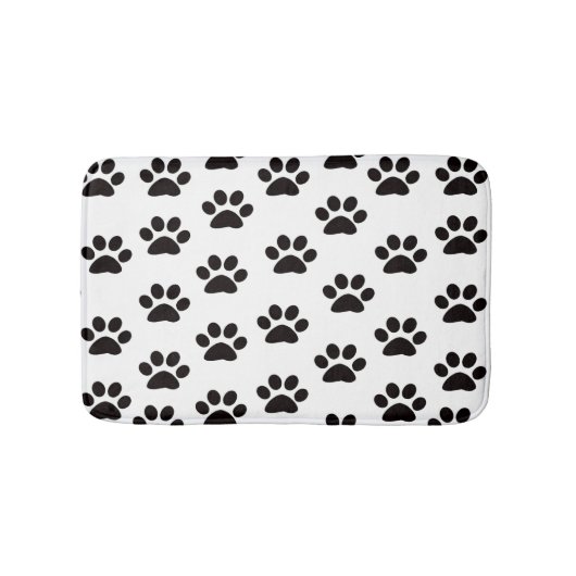 Tapis De Bain Chat Empreintes de pattes Mat (Devant)