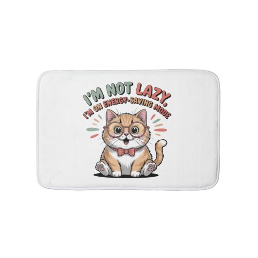 Tapis De Bain Chat en mode d'économie d'énergie (Devant)