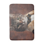 Tapis De Bain Chat en veste de fumeur (Devant (Vertical))