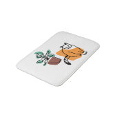 Tapis De Bain Chat et le plante (Angle)