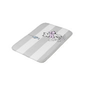 Tapis De Bain Chat et poisson blanc testé (Angle)