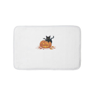 Tapis De Bain Chat Halloween Citrouille Pour Femmes Hommes Enfan