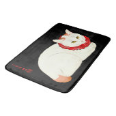 Tapis De Bain Chat japonais blanc et gingembre (Angle)