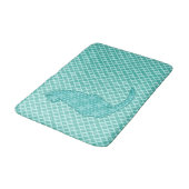 Tapis De Bain Chat japonais - copie de kimono de turquoise (Angle)