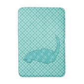 Tapis De Bain Chat japonais - copie de kimono de turquoise (Devant (Vertical))