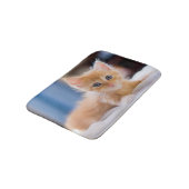 Tapis De Bain Chat mignon avec des yeux bleus (Angle)