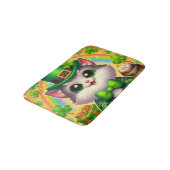 Tapis De Bain Chat mignon/chaton Saint Patrick's Day (Angle)