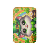 Tapis De Bain Chat mignon/chaton Saint Patrick's Day (Devant (Vertical))
