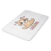 Tapis De Bain chat mignon miaou (Angle)