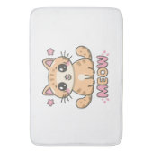 Tapis De Bain chat mignon miaou (devant Vertical)