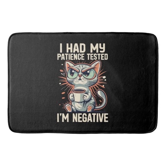 Tapis De Bain Chat négatif (Devant)