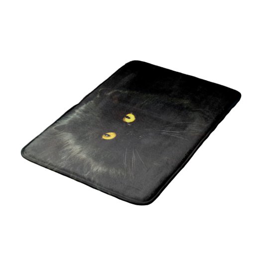 Tapis De Bain Chat noir (Angle)