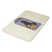 Tapis De Bain Chat noir Art Nouveau (Angle)