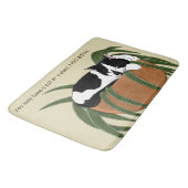 Tapis De Bain Chat noir blanc Plante drôle (Angle)