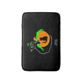 Tapis De Bain Chat noir Citrouille petite couche (Devant (Vertical))