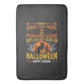 Tapis De Bain Chat noir de citrouille d'Halloween Conception de (devant Vertical)