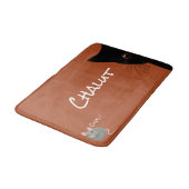 Tapis De Bain chat noir et souris (Angle)