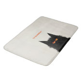 Tapis De Bain Chat noir grumeux (Angle)