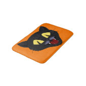 Tapis De Bain Chat noir Halloween (Angle)